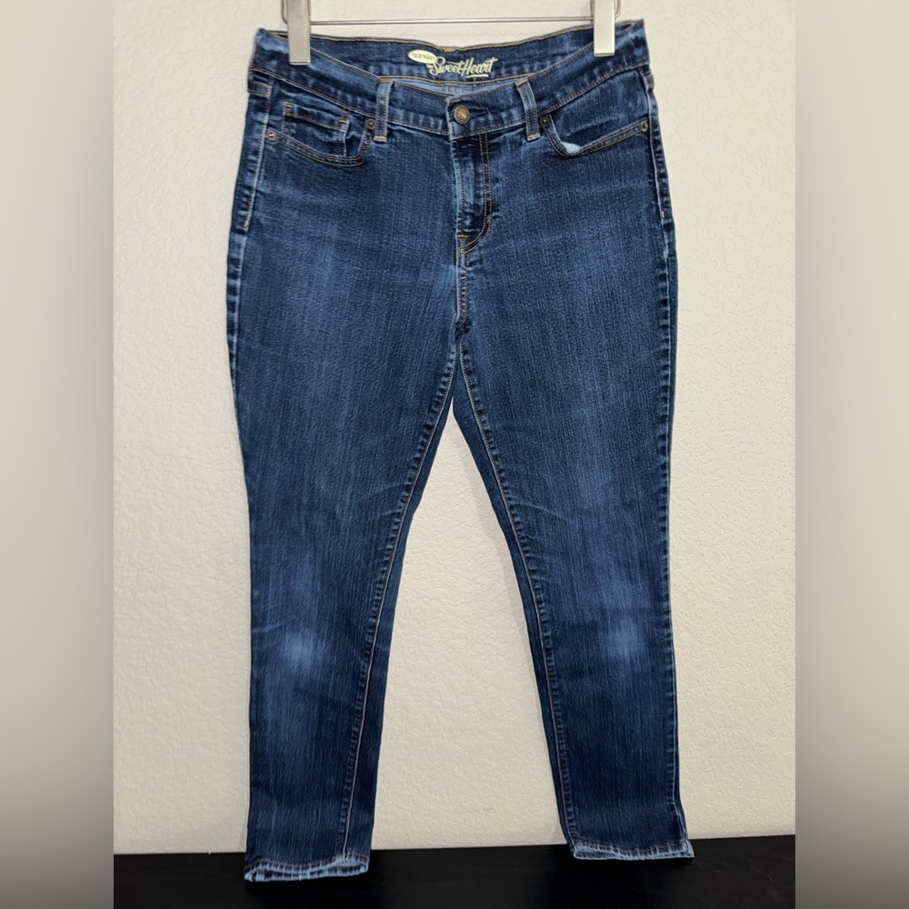 Old Navy Women's Dark Blue Sweetheart Skinny Jeans